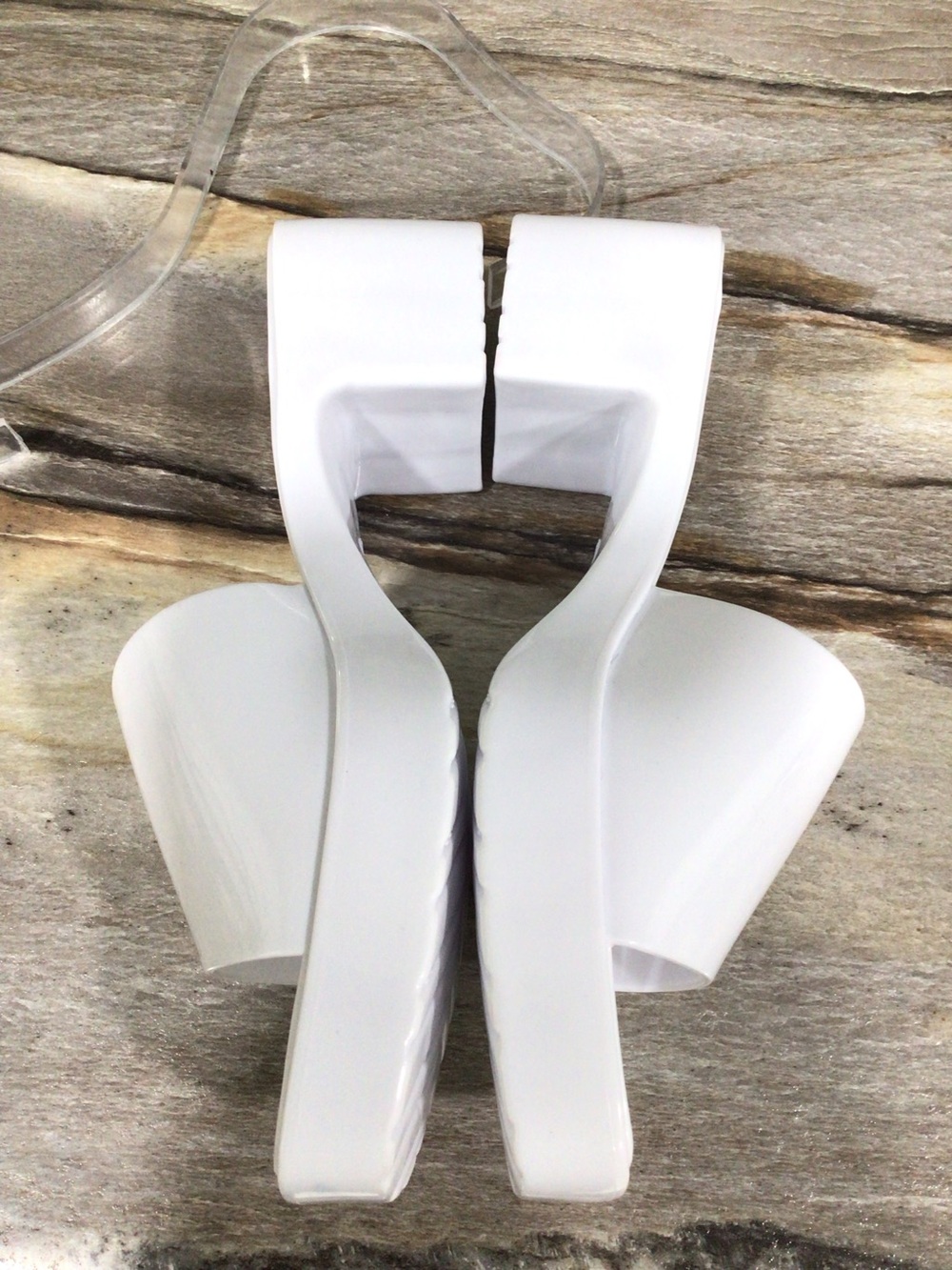 BEACH by Matisse Womens Wade White Block Heel Slip-On Jelly Sandal Size 8M - Picture 5 of 13